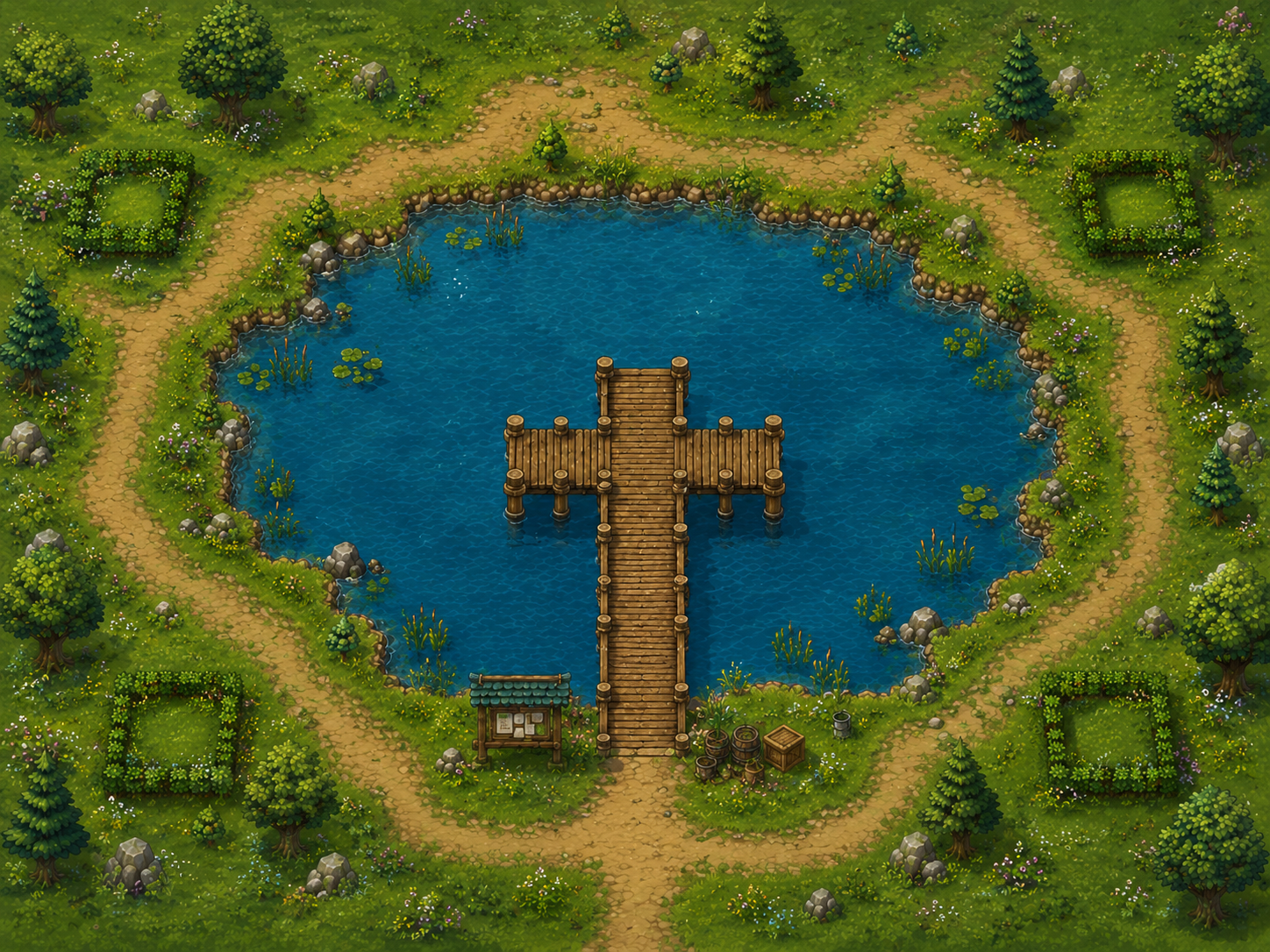 Mapa del lago